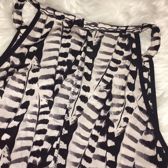 Greylin Silk Zebra Print Halter Tank - Picture 6 of 6